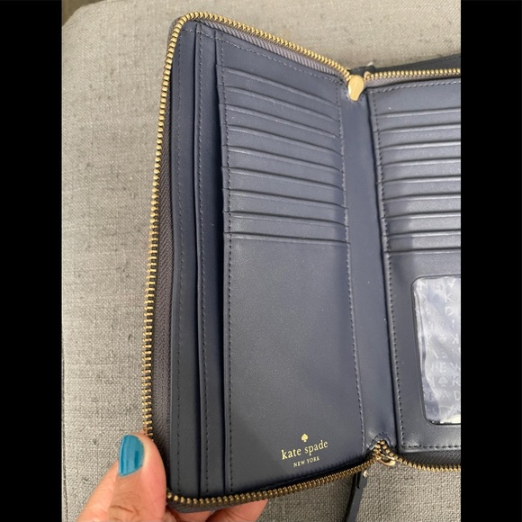 Kate Spade Purple Gray Wallet - Picture 5 of 10
